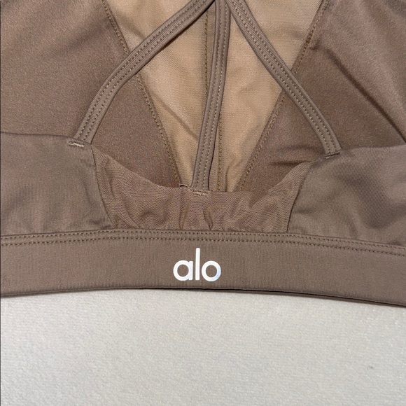 ALO Yoga Tan Sports Bra - Picture 6 of 11